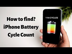 How to find iPhone Battery cycle count?