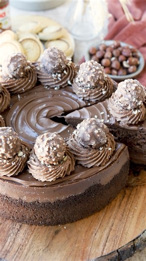 This Nutella Cheesecake is rich, creamy, with a chocolate crust, and Nutella swirls baked into the batter. 🤎 Check out this amazing recipe here: https://www.piesandtacos.com/nutella-cheesecake/ | Pies and Tacos