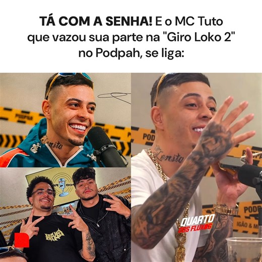 889K views · 16K reactions | Essa tá a mais, MC Tuto amassou.  #quartodosfluxos #funk #mctuto #podpah | Quarto dos Fluxos | Facebook