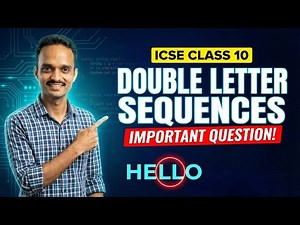 Double Letter Sequences Java Program | ICSE Class 10 Computer Applications Important Questions