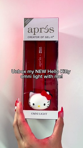 Aprés x Hello Kitty omni light unboxing! ✨✨✨ . . . . #nails #nailtech #hellokitty @Apres Nail