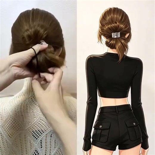 Easy✨ Hairstyle✨#hairstyle #hairtutorial #fypシ゚viral #viral #1m