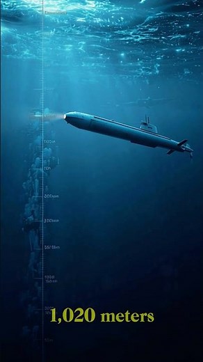 How Deep Can the Deepest Submarine Go?🌊 #militarypower #navalpower