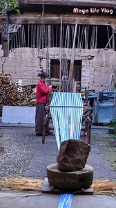 569K views · 17K reactions | Weaving cotton into cloth, thousands of years of homespun cloth, one warp and one weft, interwoven with every inch of time | Maya Life Vlog | Facebook