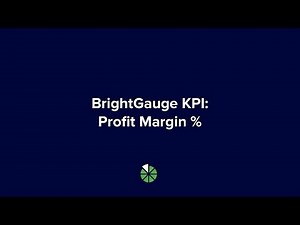 BrightGauge KPI: Profit Margin Percentage