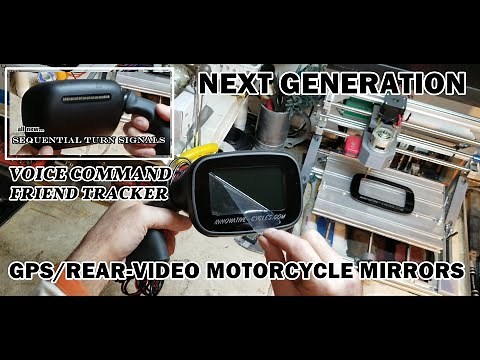 NEXT GEN gps/rear-video motorcycle mirrors