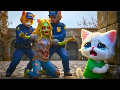 😱OMG ! Zombie Mom Visits Her Kitten👮But the police arrest her #aicat#catstory
