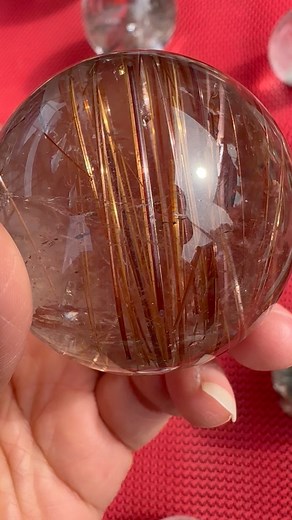 170 reactions · 12 shares | Red copper color rutile quartz sphere 51mm 朗 | Sara Crystal | Facebook