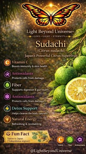 Meet Sudachi 🍋🔥 — Japan’s tiny citrus with a BIG punch.