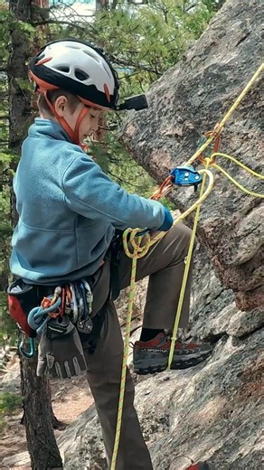 Beginning a Rescue: Ascending on a Grigri #climbing #rescue