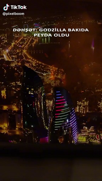DƏHŞƏT: GODZİLLA BAKIDA😱😱😱