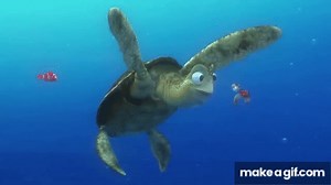 Finding Nemo- Turtle Scene on Make a GIF