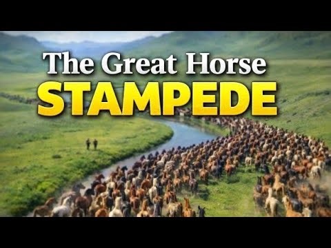 The Great Horse Stampede | Thousands of Wild Horses Running Free