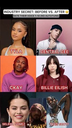 Autotune vs. No Autotune | Tyla, Central Cee, CKay, Billie Eilish, Selena Gomez, Travis Scott