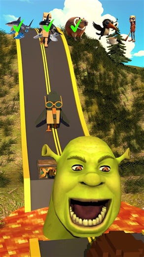 Brainrot Characters vs Shrek Challenge