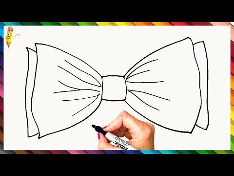 How To Draw A Bow Tie Step By Step 👨‍💼 Bow Tie Drawing Easy