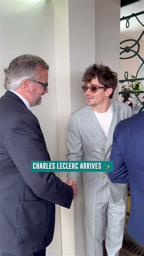 Charles Leclerc Arrives At The Tennis 🎾