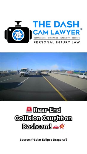 🚨 Rear-End Collision Caught on Dashcam! 🚗💥 In just seconds, everything can change on the road. This dashcam footage captures a sudden rear-end collision that serves as a powerful reminder — you can’t control others' actions, but you can protect yourself. 📹 Always have a dashcam running. It could be the difference between blame and proof. #RearEndCollision #DashCamFootage #DriveSafe #AccidentAwareness #InjuryLawyerTips | The Dash Cam Lawyer