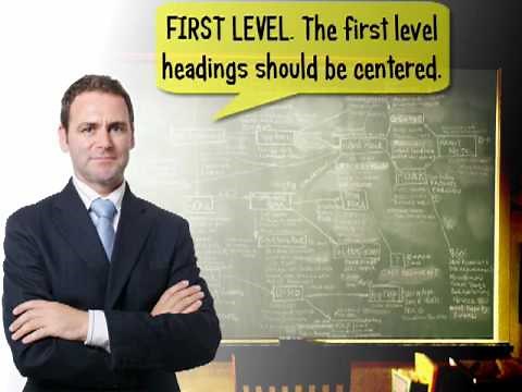 APA Style Dissertation : How to Create Footnotes and Headings in APA Style