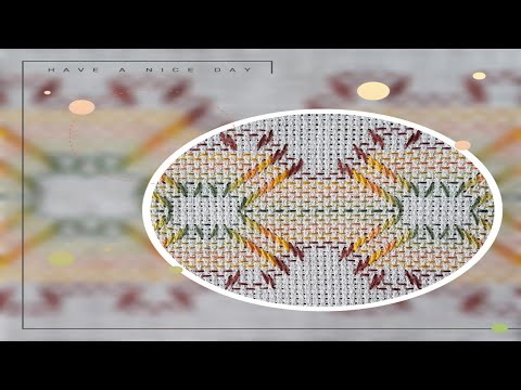 Swedish Weaving (Huck Weaving) for Beginners/ (Vagonite Embroidery)- pattern 8
