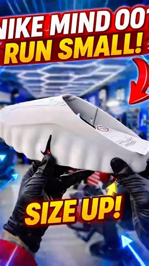 Nike Mind 001 Sizing Warning ⚠️
