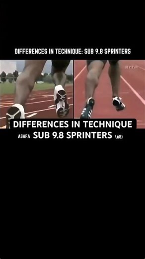 Interesting to see the differences in technique here of two world class sprinters.