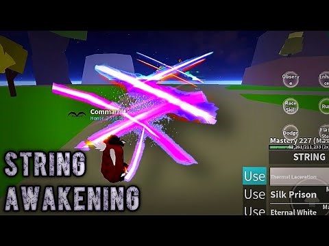 Getting String Awaken In Blox Fruits | Solo String Raid