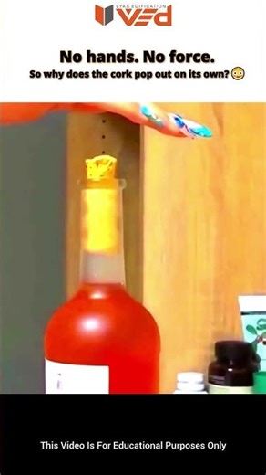 Heat vs Cork — Physics Wins 🍾⚙️#shorts #viral