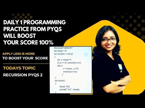 100% Sure Topic-Programming PYQs-2|Recursion with Programming PYQs|GATE CS|UGC NET CS|KSET|TRB