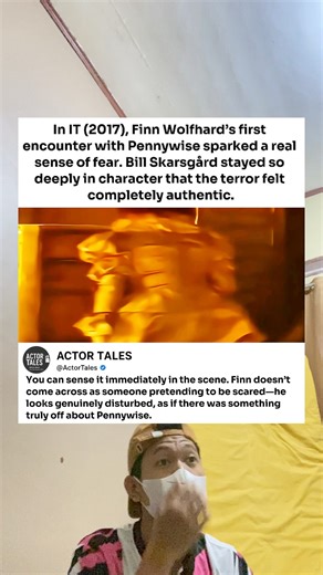 In IT (2017), Finn Wolfhard’s first encounter with Pennywise sparked a real sense of fear. Bill