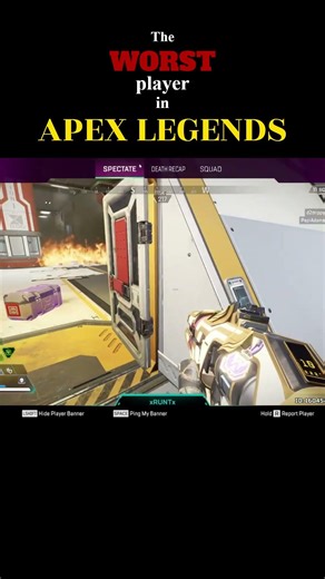 Apex Legend's Worst Player Ever #apex #gaming #funny #shorts #fyp #contentcreator #comedyshorts