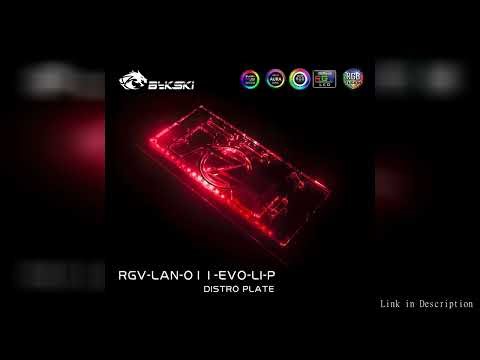 BYKSKI Front Distro Plate Use for LIAN LI O11 EVO Computer Case Combo DDC Pump Water Cooling Solut