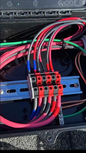 Wiring junction box for solar panels #solar #toughsolar #electrician