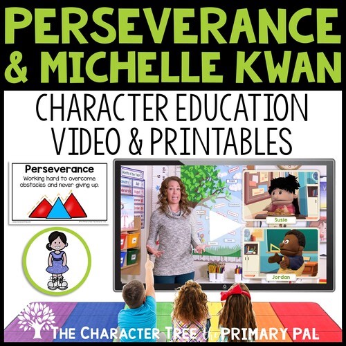 Perseverance & Michelle Kwan | 1st Grade SEL Video Lesson by The Character Tree