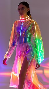 14K views · 25 reactions | Light up your wardrobe with some neon colors ✨ Shine bright wherever you go with my latest fun fashion collection  Based off the viral design I posted a while ago, I figured you probably like to see more it 殺 Enjoy  #neonlights #fashionshow | Sprinkle of AI | Facebook
