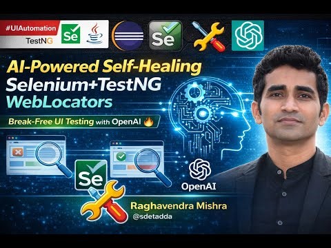 Make Selenium TestNG Framework Smarter with GenAI 🤖 | Self-Healing Locators & AI-Powered Testing!
