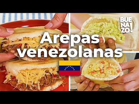 Cómo hacer arepas venezolanas: la reina pepiada, la pelúa y la arepa con perico | BUENAZO!