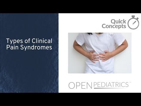 Types of Clinical Pain Syndromes by C. Woolf | OPENPediatrics