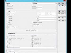 user related reports ( Kantech system )