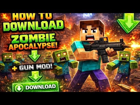 How to download zombie apocalypse and gun mod in Minecraft 26.1+