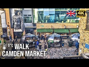 Camden Market London 2023 | Camden Market Food, Camden Lock | Central London Market Walking Tour 4K
