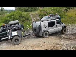 Renault trafic 4x4 expedition campervan, off-road trailer test, Lake District