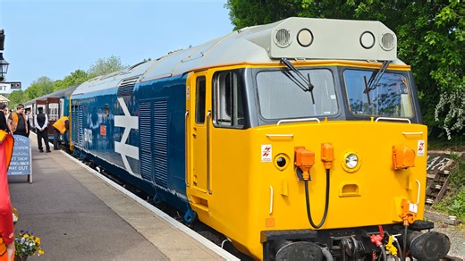 带英铁路巡游 | 埃平&昂加铁路Class 50昂加站换向作业及出站