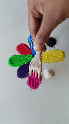 simple Rangoli, satisfying rangoli, Easy rangsatisfying #asmroli, Tricks and tips,ASMR#rangol