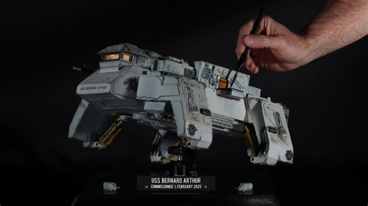 纯手工自制太空飞船—星际造船厂模型！