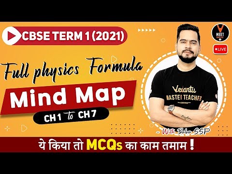 Full Class 12 Physics Formula Mind Map [Chapter 1-7] | CBSE Term 1 Exam 2021-22 (Class 12 Board)