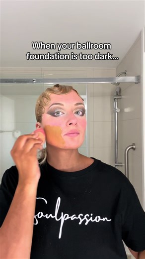 Ballroom makeup is the definition of trust the process #makeup #ballroomdance #dancer #foryoupage #fyp