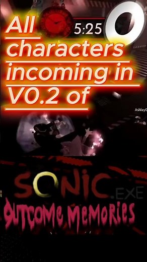 All Characters in V0.2 Outcome Memories!: #outcomememories #sonicexe #roblox