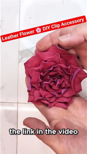 DIY Leather Flower Step 6 🌸 Add Clips for Shoes, Bags & Scarves