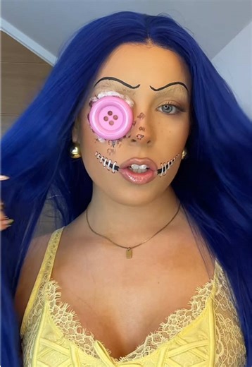 Coraline Halloween Makeup Tutorial for 31 Days